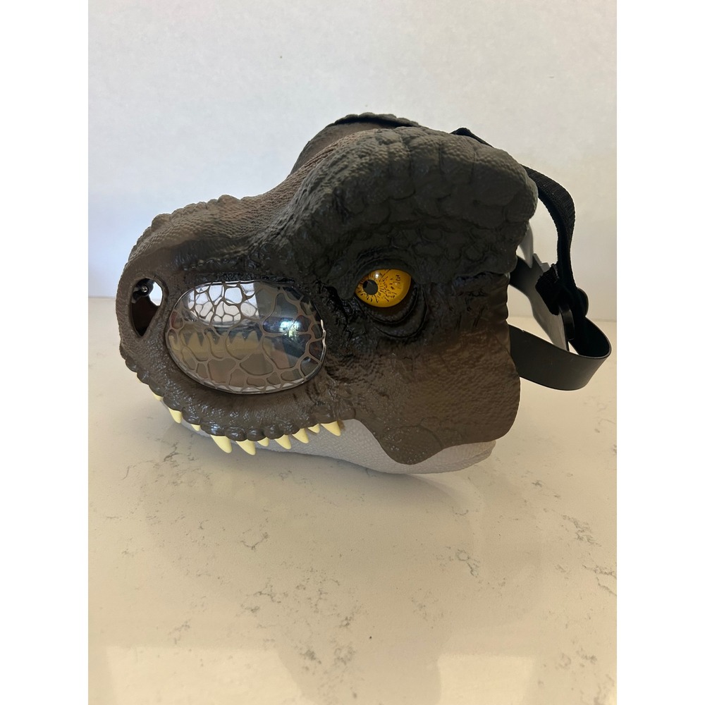 Jurassic World Chomp N Roar Tyrannosaurus Rex Mask T-Rex Brown Dinosaur Mask